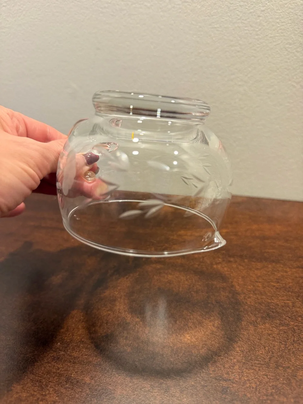 Princess House Crystal Stacking Sugar & Creamer, no lid.
